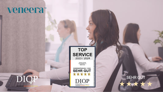 Veneera™ ist mit dem Gütesiegel Top Service (DIQP) ausgezeichnet!